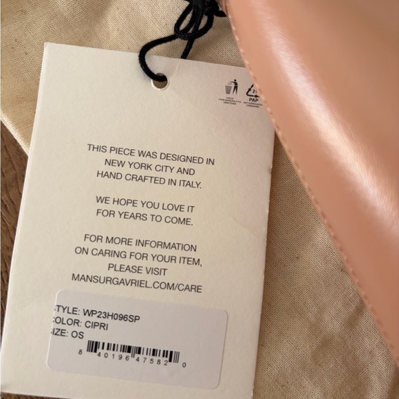 Mansur Gavriel Blush Pink Shoulder Bag - Picture 2 of 3